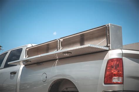 steel shallow mount truck box|truck bed tool boxes.